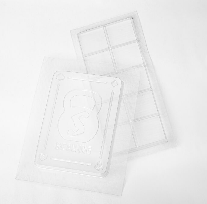 Moule thermoformé avec support
